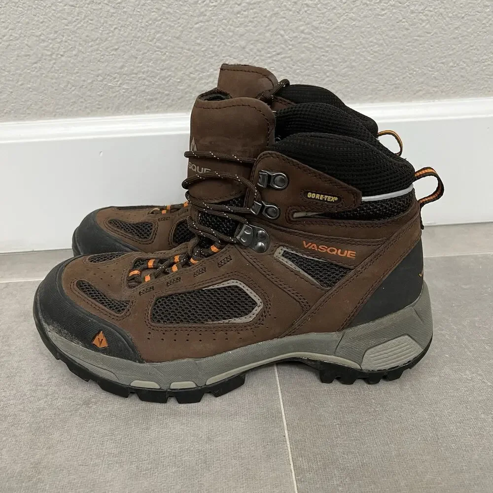 Vasque Breeze 2.0 Mid GTX Mens 8 Brown Leather Gore Tex Hiking Boots Shoes